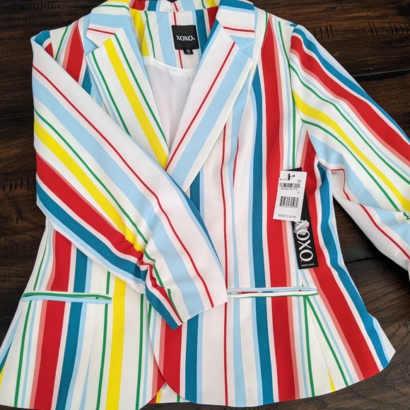 Colorful Striped Blazer - Picture 2 of 2